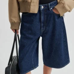 Second Female shorts - Columbo dark blue denim