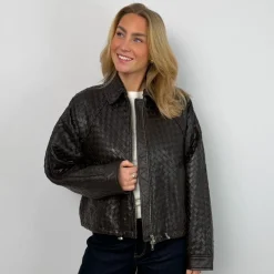 Second Female skindjakke - Vermont Leather chocolate torte