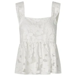 Second Female top - Agatha Strap white alyssum