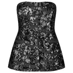 Second Female top - Flakes black