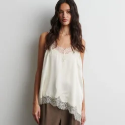 Second Female top - Lacia Contrast Strap cream