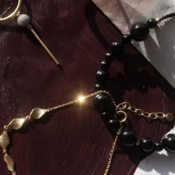 Stine A armbånd - 3217 Cherrie Bon Bon black onyx