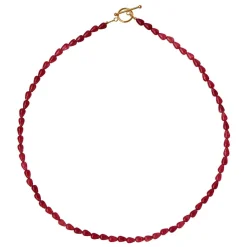 Stine A halskæde - 2061 Love Drop burgundy