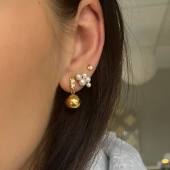 Stine A ørering - 1339 Bloom Berries guldbelagt