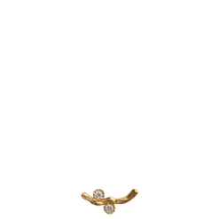 Stine A ørering - 1322 Flow with two stones single guldbelagt