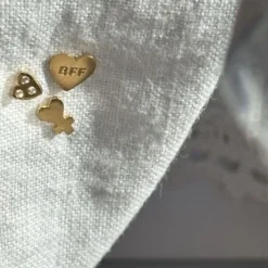 Stine A ørering - 1365 I Love Your Heart guldbelagt