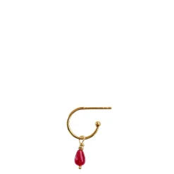 Stine A ørering - 1395 Love Drop Creol guldbelagt
