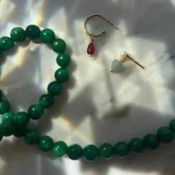 Stine A ørering - 1395 Love Drop Creol guldbelagt