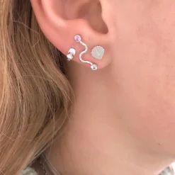 Stine A ørering - 1010 Petit Feather sølv