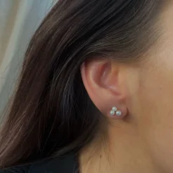 Stine A ørering - 1321 Three Pearl Berries guldbelagt