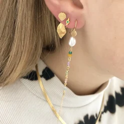 Stine A ørestik - 1030 Petit Shell guldbelagt