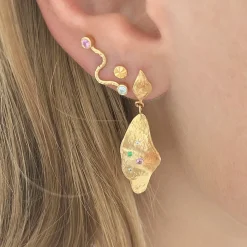 Stine A ørestik - 1190 Trés Petit Etoile guldbelagt