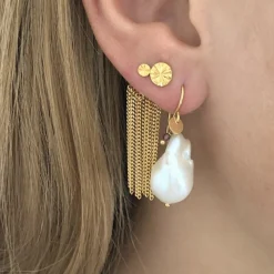 Stine A ørestik - 1190 Trés Petit Etoile guldbelagt