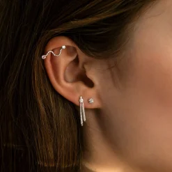 Stine A ørestik - 1190 Trés Petit Etoile sølv