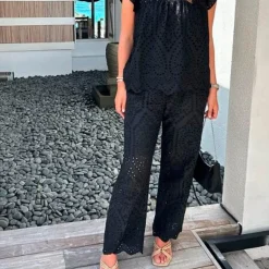 Tiffany bukser - Dalia black